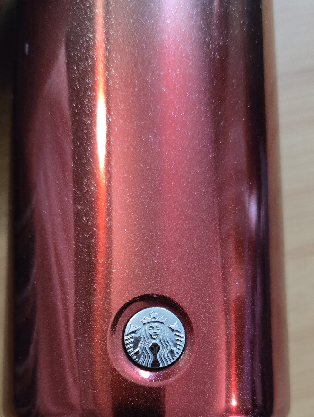 Starbucks Red Ombre Stainless Steel Travel Mug